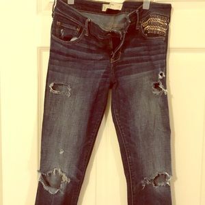 Abercrombie destressed jeans
